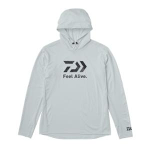 ダイワ DE-3525 Feel Alive. ドライフーディー ライトグレー XL