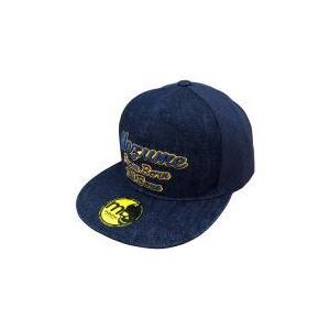 マズメ MZCP-489 mazume FLAT CAP メッシュ LOGO ネイビー×オレンジ フリー｜kishinami