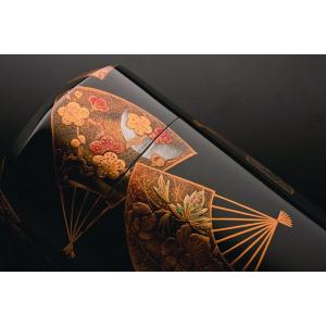 ソウルプチポット ミニ骨壺 蒔絵 きわみ 花おうぎの詳細画像3