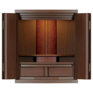 仏壇 和モダン 国産 日本製 総無垢 旭川 【ぬくもり】ウォールナット