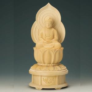 桧木 蓮華台座 座釈迦 増台付 1.8寸 : お仏壇・お位牌の貴志祢苑