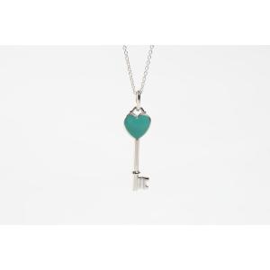 ペンダント  　レディース　プレゼント　ＴＩＦＦＡＮＹ＆ＣＯ. (ティファニー) ハートキー チャーム ペンダント（ミニ）ブルー　｜kishiwakithe-net