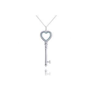 ペンダント  　レディース　プレゼント　ＴＩＦＦＡＮＹ＆ＣＯ. (ティファニー)　ハート キー ペンダント エナメル フィニッシュ　並行輸入品　｜kishiwakithe-net