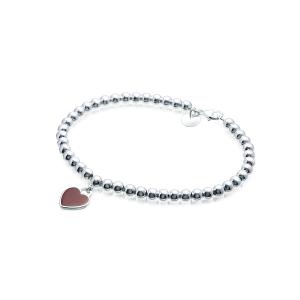 ブレスレット  　レディース　ＴＩＦＦＡＮＹ＆ＣＯ. (ティファニー)　リターントゥ　ハート　ビーズ　ブレスット   レッドエナメル   　｜kishiwakithe-net