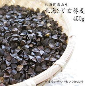 北海3号玄蕎麦(そばの種)450g(北海道栗山産)生産量の少ない希少な種「北海3号」プレミア種