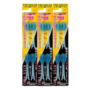キスユー イオン 歯ブラシ　ワイドヘッド ふつう  替えブラシセット（4P×3）