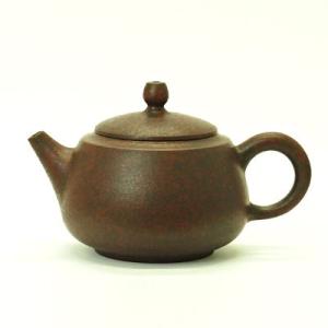 台湾茶器　陳録尭　茶壺　鋳彩扁平壺