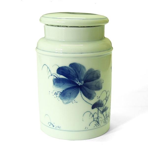 台湾茶器　茶缶　手給蓮花　三希製