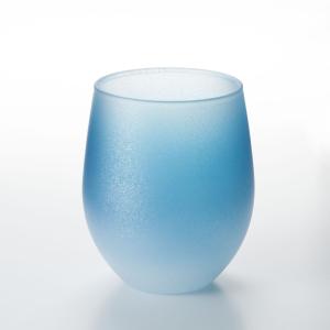 フリーグラス クールグラデーション ブルー 日本製 グラス おしゃれ コップ タンブラー 酒器 男性 女性 退職祝い 還暦祝い プレゼント｜kisyukirakuya