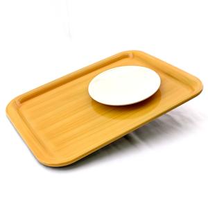 お盆 トレー 滑らない 長手盆 木目塗り ボー...の詳細画像2