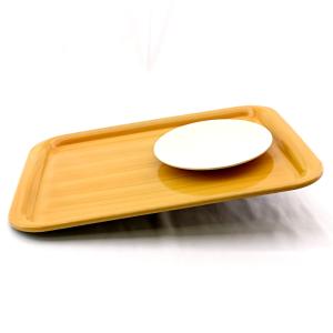 お盆 トレー 滑らない 長手盆 木目塗り ボー...の詳細画像3