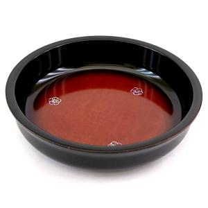 菓子器 蓋付き 溜 山路 お盆付き (金蒔絵・盛絵) お菓子入れ おしゃれ