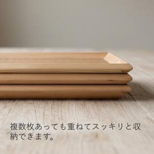 お盆 トレー 木製 正角盆 ナチュラル 30c...の詳細画像5