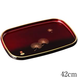 お盆 トレー 木製 長手盆 ケヤキ調 紀州匠 60cm おしゃれ 可愛い