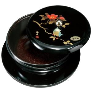 黒塗蒔絵菓子鉢アンティーク大平木箱付き漆器蓋付き金蒔絵風流な絵付けわびさび茶道具 菓子器 蓋付き 溜 山路 お盆付き (金蒔絵・盛絵) お菓子入れ おしゃれ