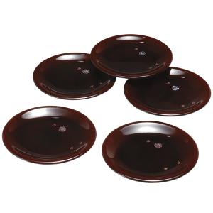 山田平安堂 漆器 高台菓子皿 銘々皿 5客揃 和食器 茶道具 菓子器 盛皿 漆 山田平安堂 銘々皿 溜（5枚組） 菓子皿/漆塗り/漆器 : 漆器 山田平安堂