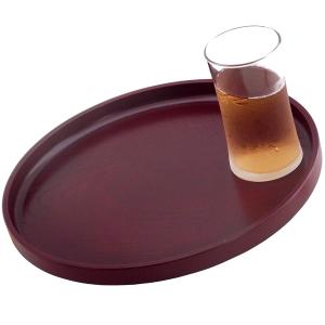 お盆 トレー 滑らない 丸盆 紅溜塗り ケヤキ...の詳細画像4