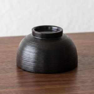 お椀 木製 汁椀 刷毛目 赤・黒 ペア セット...の詳細画像3