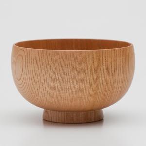 お椀 汁椀 木製 しらさぎ椀 M 欅 ナチュラ...の詳細画像1