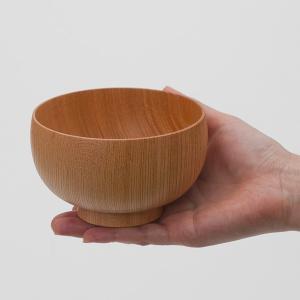 お椀 汁椀 木製 しらさぎ椀 M 欅 ナチュラ...の詳細画像5