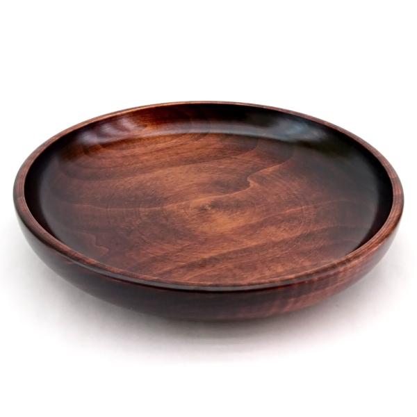 木製 食器 丸皿 茶 漆塗り 皿 和食器 おしゃれ 小皿 取り皿 ケーキ皿