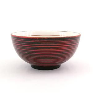 茶碗 千筋 曙 漆塗り 陶胎漆器｜kisyukirakuya