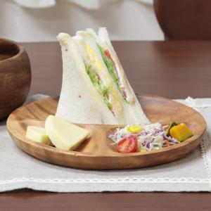 アカシアレクタングルトレーL 仕切付トレー : 住マイル - 通販 - Yahoo