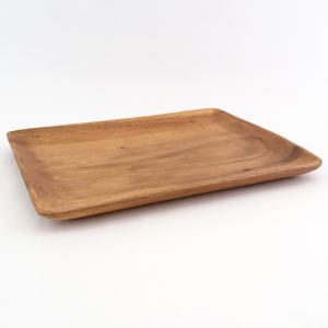 木製 食器 アカシア レクタングルトレー Lサイズ 仕切り付 ランチ