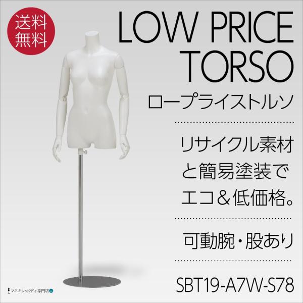 レディーストルソー（白艶消し簡易塗装＋ロープライス＋可動腕＋股あり）7号 SBT19-A7W-S78