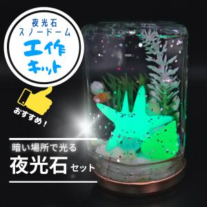 【工作キット】夏休み自由研究キット！夜光石のスノードーム/手作りキット/小学生/男の子/女の子/低学年/高学年/誕生日 プレゼント