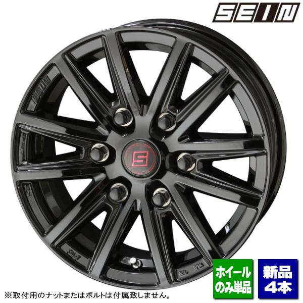 トヨタ ハイエース 200系/etc 新品ホイールのみ4本 SEIN SS 15インチ 6.0J +...