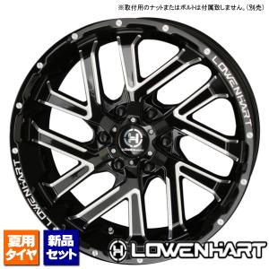 当社指定輸入タイヤ 265/50R20 & LOWENHART GXL206 20インチ 8.5J +20 6H 139.7P BK 4本セット｜kit2motojyuku