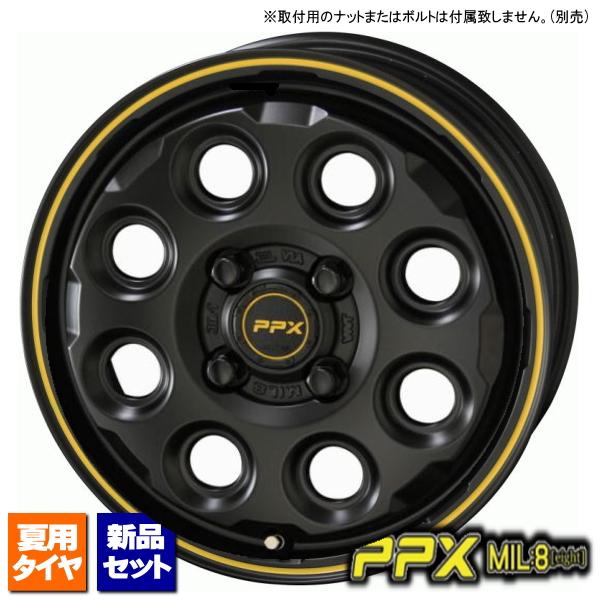 ヨコハマ パラダ PA03 165/55R14C 95/93N &amp; PPX MIL8 14インチ 4...