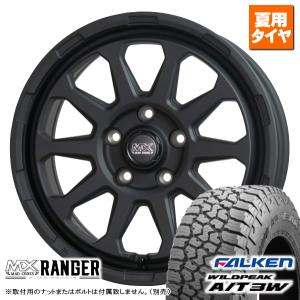 ファルケン WILDPEAK A/T3W 235/70R16 & MADCROSS RANGER 16インチ 7.0J +38 5H 114.3P BK デリカD5 RAV4 CX-5｜kit2motojyuku