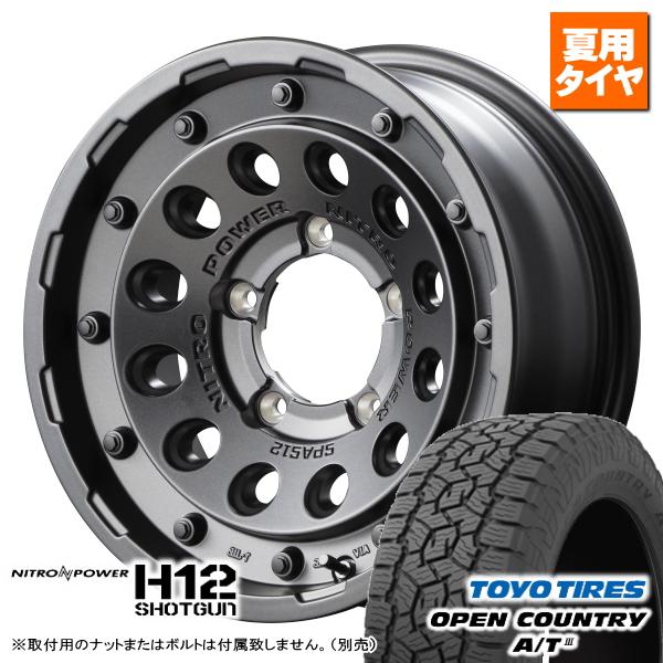 トーヨー オープンカントリー A/TIII 215/75R15 &amp; NITRO POWER H12 ...