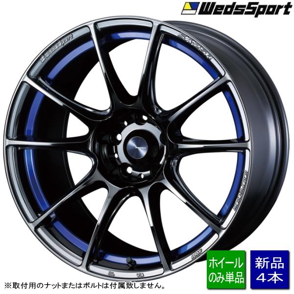 カスタム車向け 新品ホイールのみ4本 WedsSport SA-25R 18インチ F：8.5J+5...