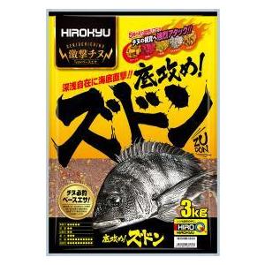 底攻め　ズドン1ケース8袋入り　釣り餌　チヌ用配合餌　ヒロキュー　地域限定送料無料｜kita9kiji