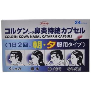 コルゲンコーワ 鼻炎持続カプセル 24カプセル 指定第2類医薬品｜kitabadrug-cosme