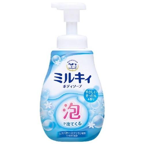 泡で出てくるミルキィボディソープ やさしいせっけんの香り ポンプ 600ml