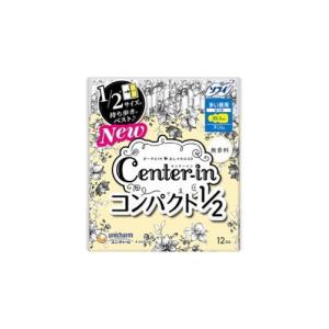 センターインコンパクト１／２ 無香料 多い夜用 12枚｜kitabadrug-cosme