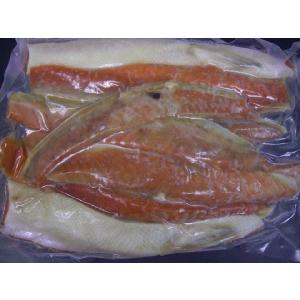 紅鮭ハラス（腹須）甘塩1ｋｇ〔E〕北港直販☆しゃけ・シャケ