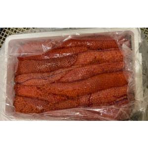 北海道産生筋子（いくら）1ｋｇ〔Ｂ〕北港直販☆すじこ・筋子・イクラ〔代引き不可〕