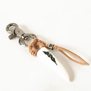 エゾシカの角で作られた 鹿角 キーホルダー 小サイズ KASHI001