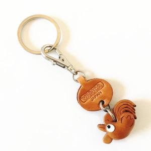 革 キーホルダー 干支 ねずみ レザー 皮 ネズミ 鼠 えと 十二支 動物