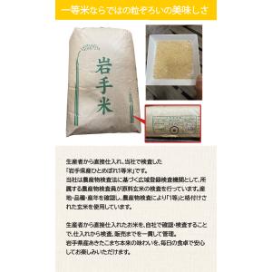 玄米 令和7年産 岩手県産 ひとめぼれ 30k...の詳細画像5