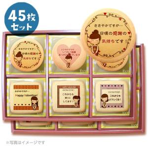 プリント クッキー メッセージ 新年のあいさつに 45枚セット 個包装
