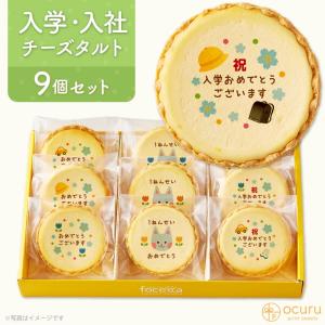 父の日 ギフト チーズタルト 9個 (箱入り) チーズケーキ タルト フロマージュ スイーツ イラスト プリント 入学｜kitahama-sweets