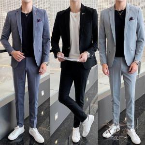 フォーマルスーツ 2点セット メンズ 結婚式 紳士服