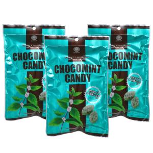 チョコミントキャンディ 北見ハッカ通商 CHOCOMINT CANDY チョコミント・キャンディ 3袋セット(170g x 3) やさしい味わい カカオニブ配合 合成原料不使用