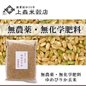 北海道米 無農薬 無化学肥料 美味しいお米 ゆめぴりか 玄米 1kg